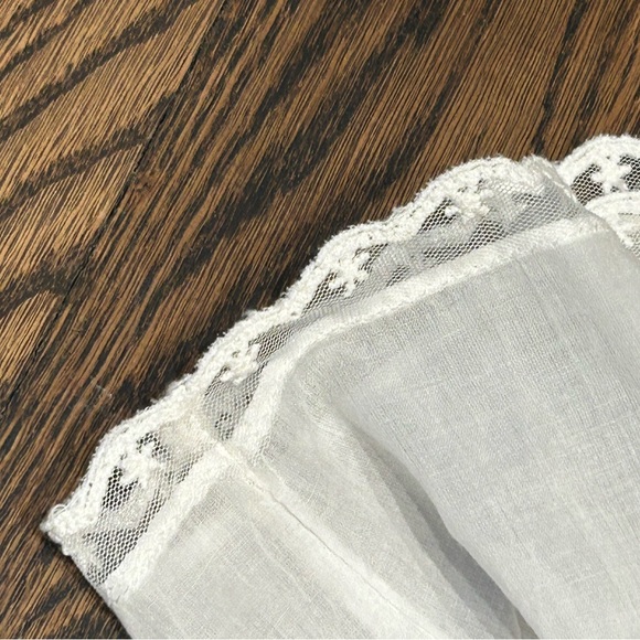 Free People Luna White Lace Sheer Blouse - Picture 6 of 12